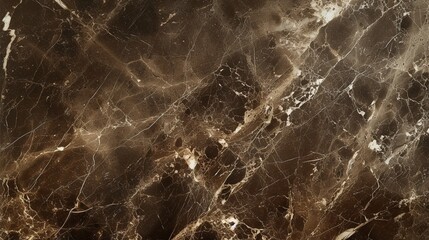 A rich espresso brown marble surface, suitable for an upscale coffee shop, in smooth, high-resolution