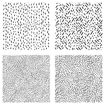 Fototapeta Seamless pattern with small dots or dashes.