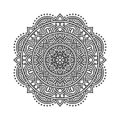 Circular pattern mandala art decoration elements