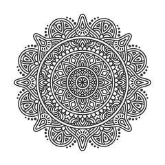 Circular pattern mandala art decoration elements