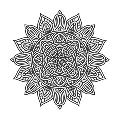 Circular pattern mandala art decoration elements