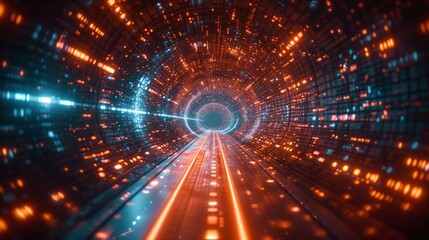 Obraz premium Navigating the Wireless Realm: A Futuristic Odyssey