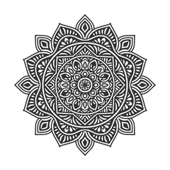 Circular pattern mandala art decoration elements
