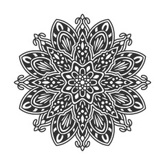 Circular pattern mandala art decoration elements