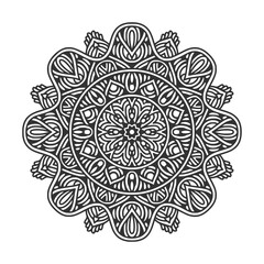 Circular pattern mandala art decoration elements