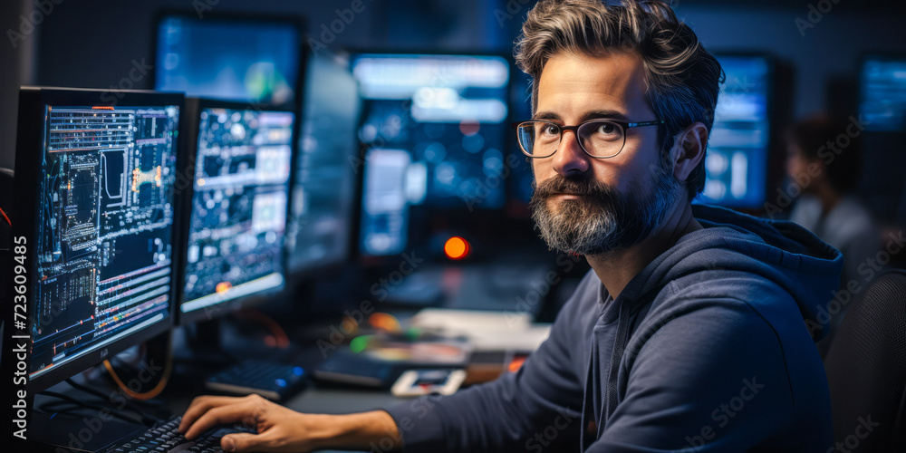 Poster portrait of computer systems engineer-architect. design & develop solutions to complex applications 