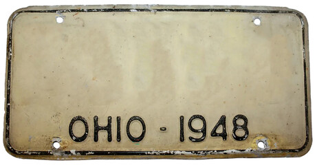 Sign street vintage old antique ohio 1948