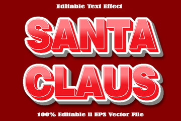 Santa Claus Editable Text Effect