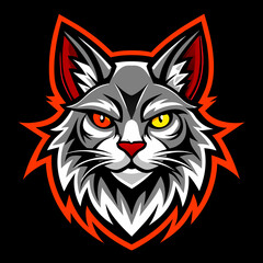 logo illustration of a cat