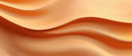 A unique wall texture with organic brown wooden round waving waves showcased in an abstract banner, Ai Generated.
