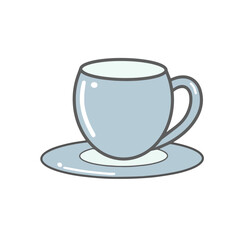 blue cup of tea 
