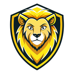 Obraz premium flat vector illustration of a lion