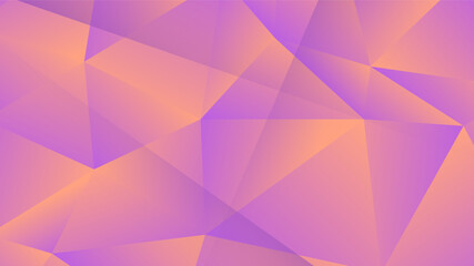Obraz premium Modern Abstract Background with Triangle Mosaic Motion and Blue Purple Orange Gradient Color