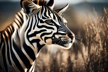 Poster zebra in the wild © azka