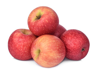 Fototapeta na wymiar pile of pink lady apple isolated, png file