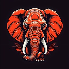 cool elephant logo vector illustration