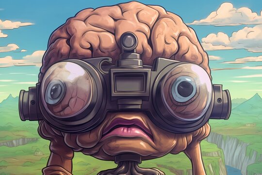 A Brain Is Observing Beyond With Binocular