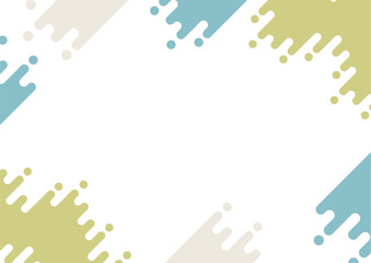 Obraz premium ポップな抽象的な幾何学フレーム背景 