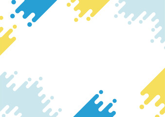 ポップな抽象的な幾何学フレーム背景
