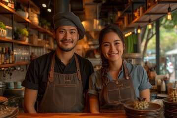 couple in restaurant