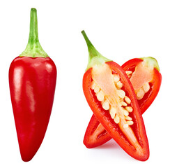 Fresh organic pepper isolated