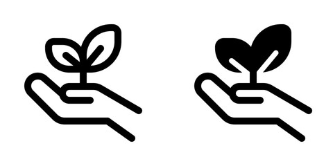 Editable plant a tree, seedling, go green vector icon. Environment, ecology, eco-friendly. Part of a big icon set family. Perfect for web and app interfaces, presentations, infographics, etc