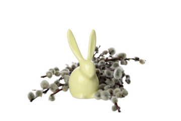PNG, Concept of Easter with willow, isolated on white background
