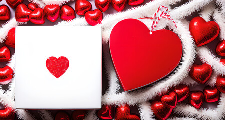 box heart on a white background, valentine's day, hearts, romance, red heart on a white background, valentine's day holiday, gifts, expectation dream, fantasy gift valentine's day, anniversary,