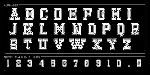 Alphabet Split Monogram, Split Letter Monogram, Alphabet Frame Font. Laser cut template. Initial monogram letters.