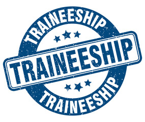 traineeship stamp. traineeship label. round grunge sign