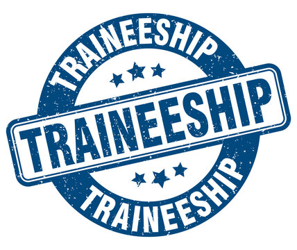 traineeship stamp. traineeship label. round grunge sign