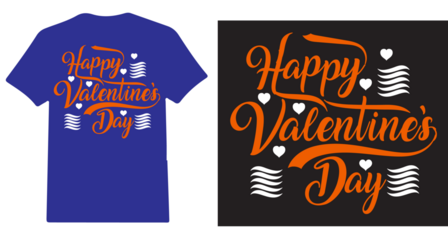 A unique T shirt design on Valentine's day .