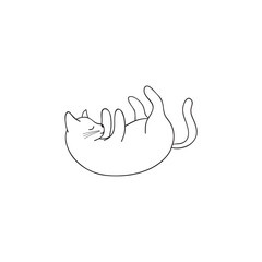 cute coloring book animal cat animal