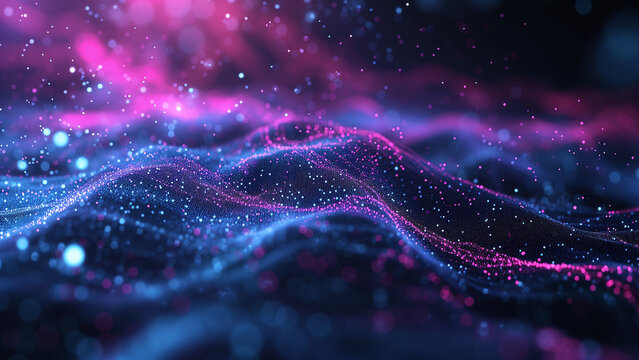 Futuristic Data Flow: A 3D Animation