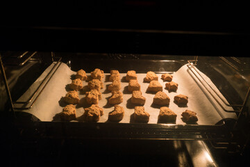 Christmas cookies in the oven