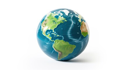 Three-quarters of a World Globe