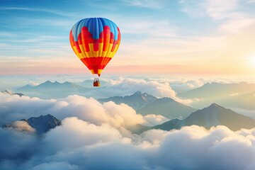 Fly High with the Colorful Hot Air Balloon