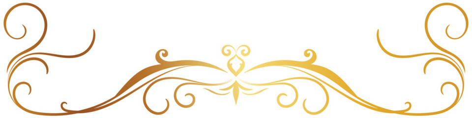 vintage lines decorative s Golden flower border collection