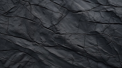 black background, stone texture with cracks, charcoal view for design - obrazy, fototapety, plakaty