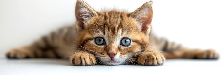 Happy Scottish Kitten Looking Camera, Desktop Wallpaper Backgrounds, Background HD For Designer