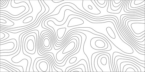 Contour map background. Geography scheme and terrain. Topography grid map. Stylized topographic contour map. Geographic line mountain relief. Abstract lines or wavy backdrop background.