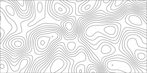 Contour map background. Geography scheme and terrain. Topography grid map. Stylized topographic contour map. Geographic line mountain relief. Abstract lines or wavy backdrop background.