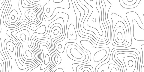 Contour map background. Geography scheme and terrain. Topography grid map. Stylized topographic contour map. Geographic line mountain relief. Abstract lines or wavy backdrop background.