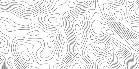 Contour map background. Geography scheme and terrain. Topography grid map. Stylized topographic contour map. Geographic line mountain relief. Abstract lines or wavy backdrop background.