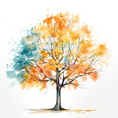Colorful Tree Illustration