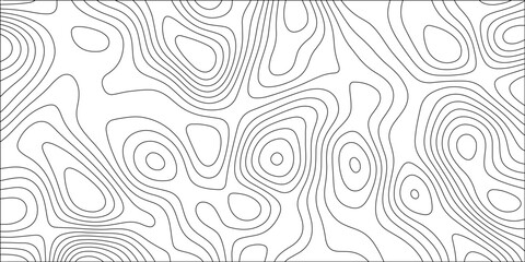 Contour map background. Geography scheme and terrain. Topography grid map. Stylized topographic contour map. Geographic line mountain relief. Abstract lines or wavy backdrop background.