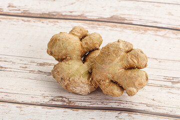 Raw ginger root fot cooking