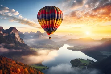 Foto op Plexiglas Fly High over Stunning Landscapes with a Hot Air Balloon © shelbys