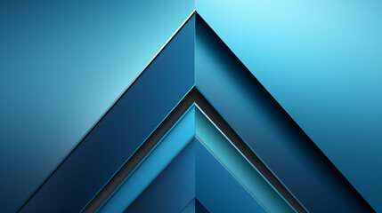 Gradient paper cut abstract background blue arrow