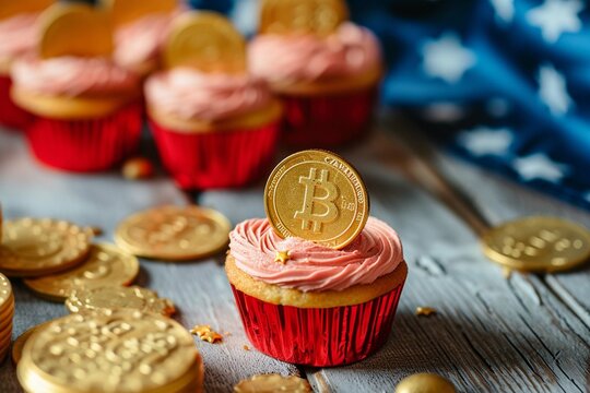 Pot Coins Cupcakes Flags Picture